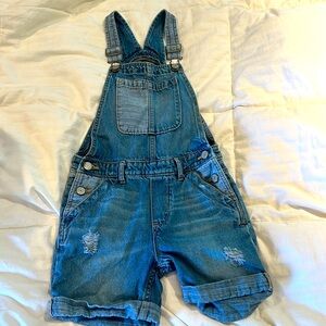 Gap kids Girls Denim short overalls